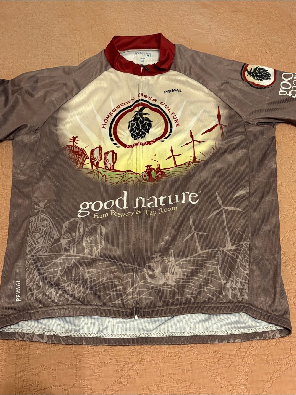XL Men’s Primal Cycling Jersey Good Nature Farm Brewery & Tap Room